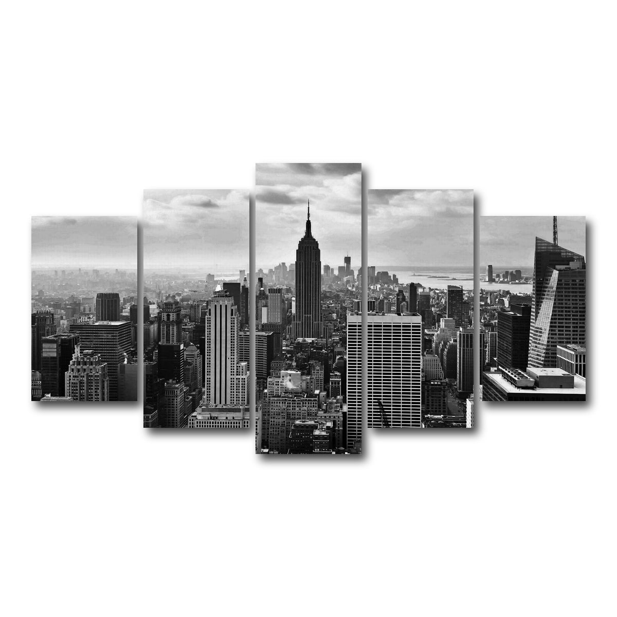 AUTO-MOCKUP WHITE | New York Skyline | 5 Piece | Gallery Wrap Canvas | group=5_normal