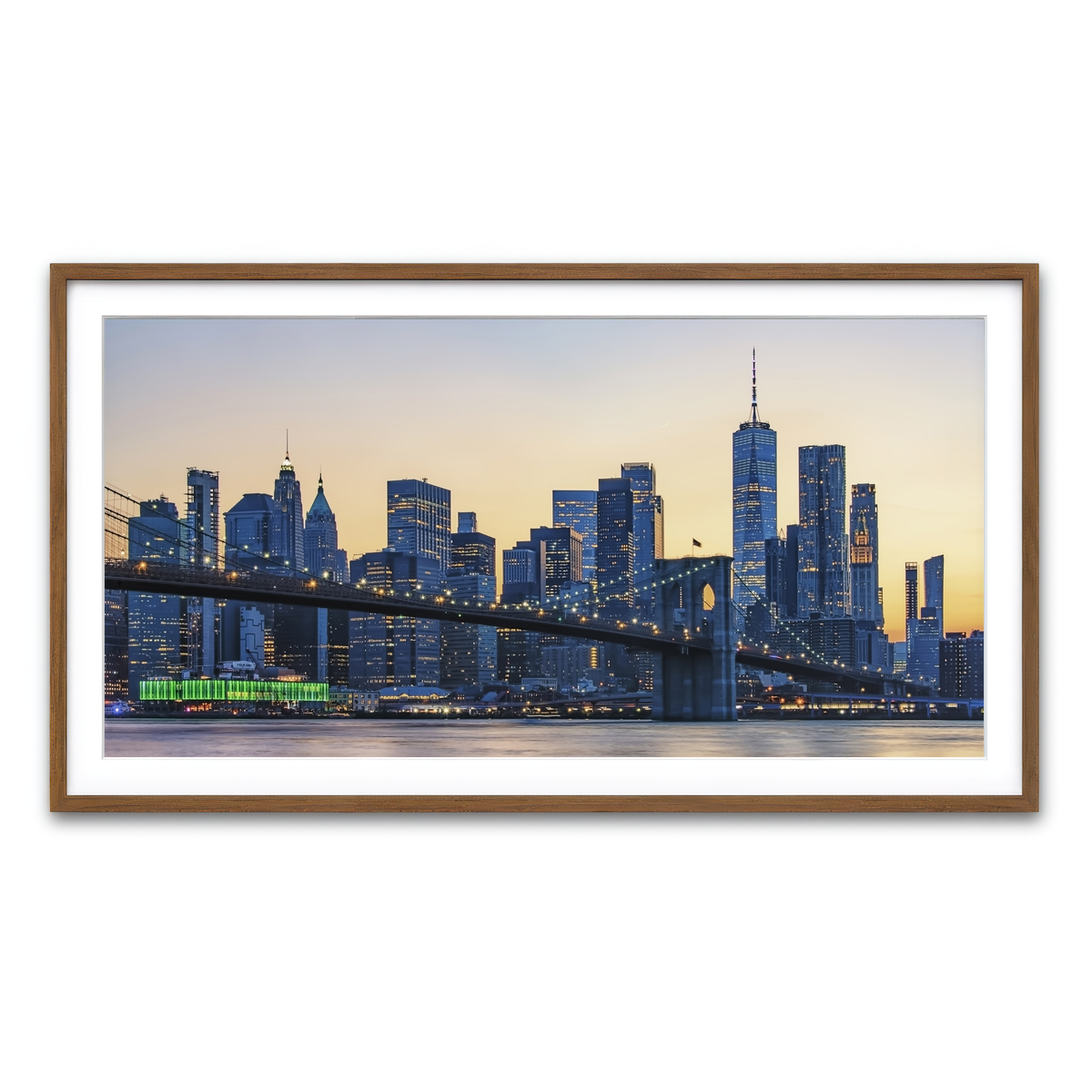 Framed Print 2x1 Walnut