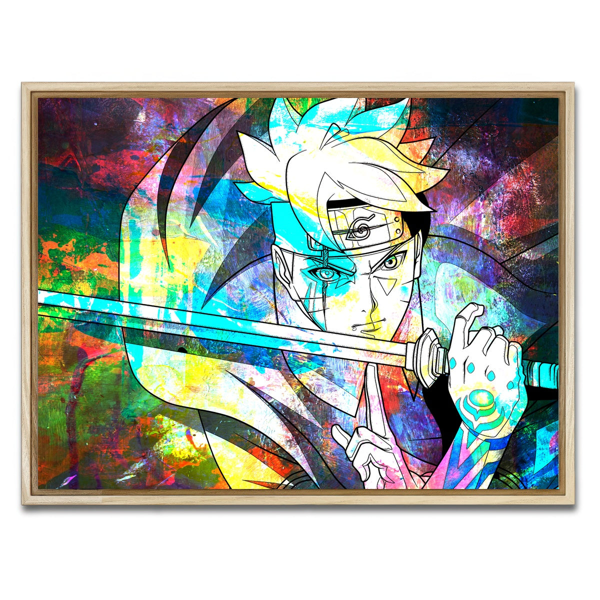 AUTO-MOCKUP WHITE | Next Generations Katana | 1 Piece | Natural Framed Canvas | group=4x3