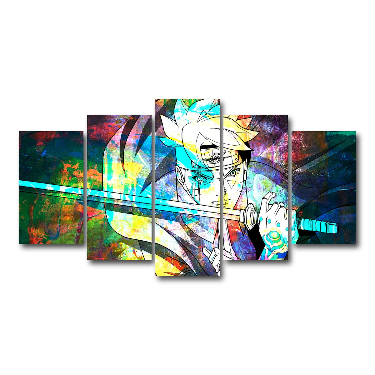 AUTO-MOCKUP WHITE | Next Generations Katana | 5 Piece | Gallery Wrap Canvas | group=5_normal