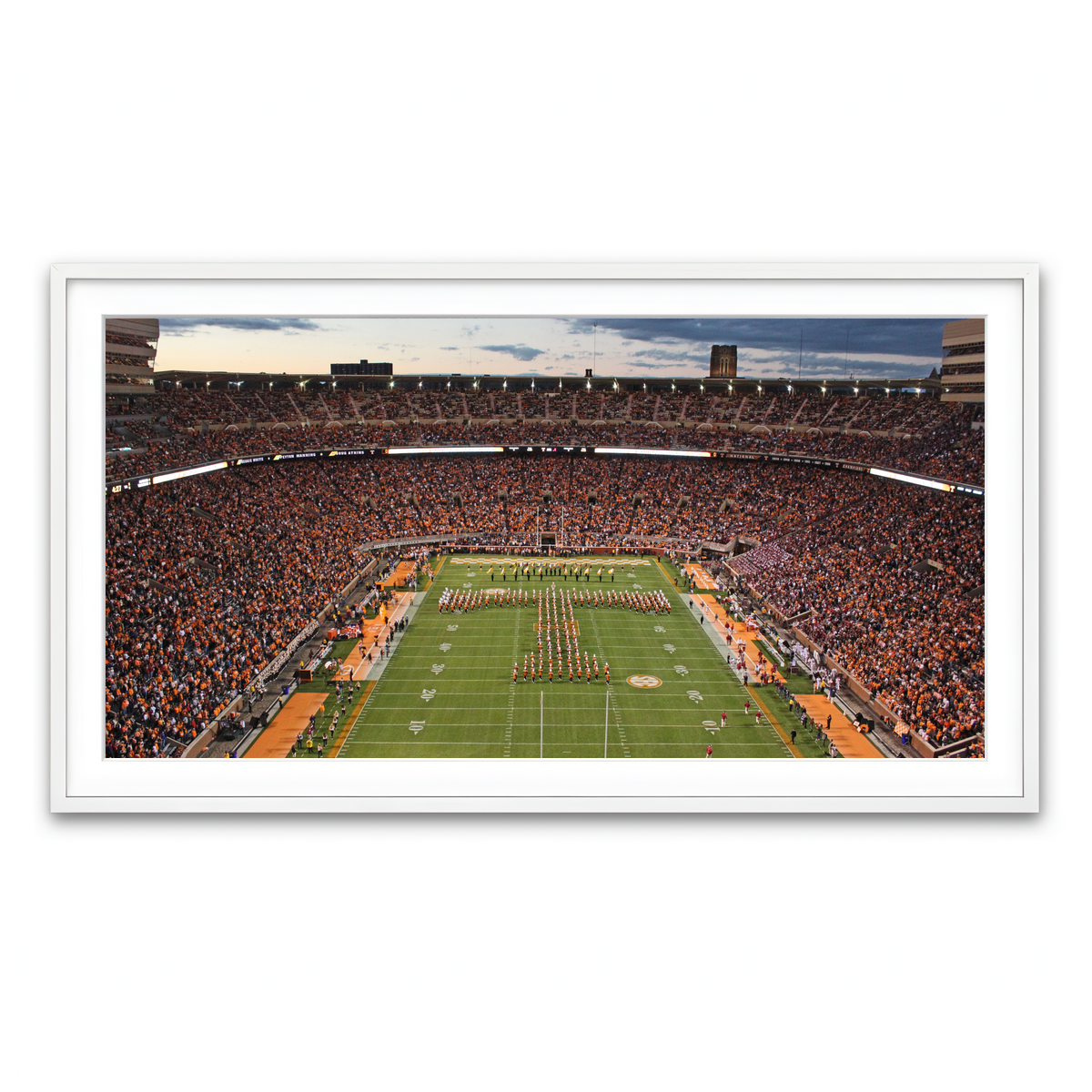 Framed Print 2x1 White