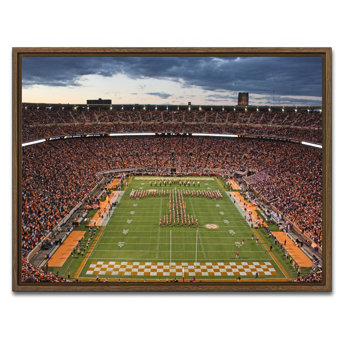 AUTO-MOCKUP WHITE | Neyland Stadium | 1 Piece | Walnut Framed Canvas | group=4x3