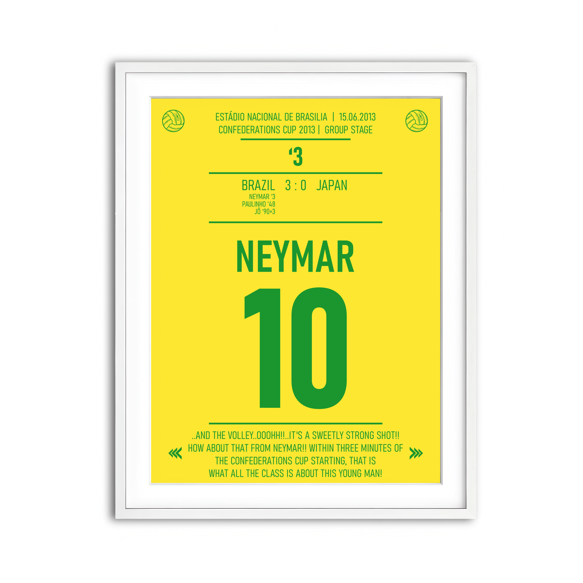 Framed Print 3x4 White