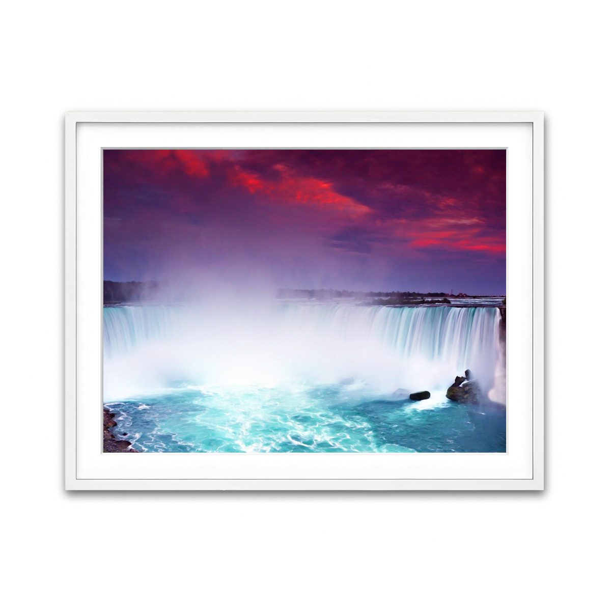 Framed Print 4x3 White