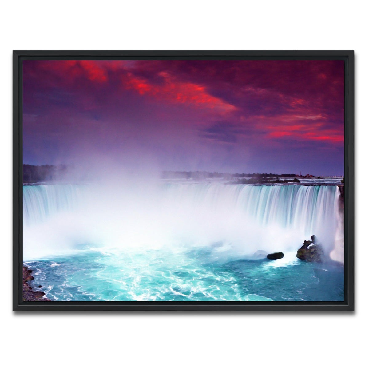 AUTO-MOCKUP WHITE | Niagara Falls | 1 Piece | Black Framed Canvas | group=4x3