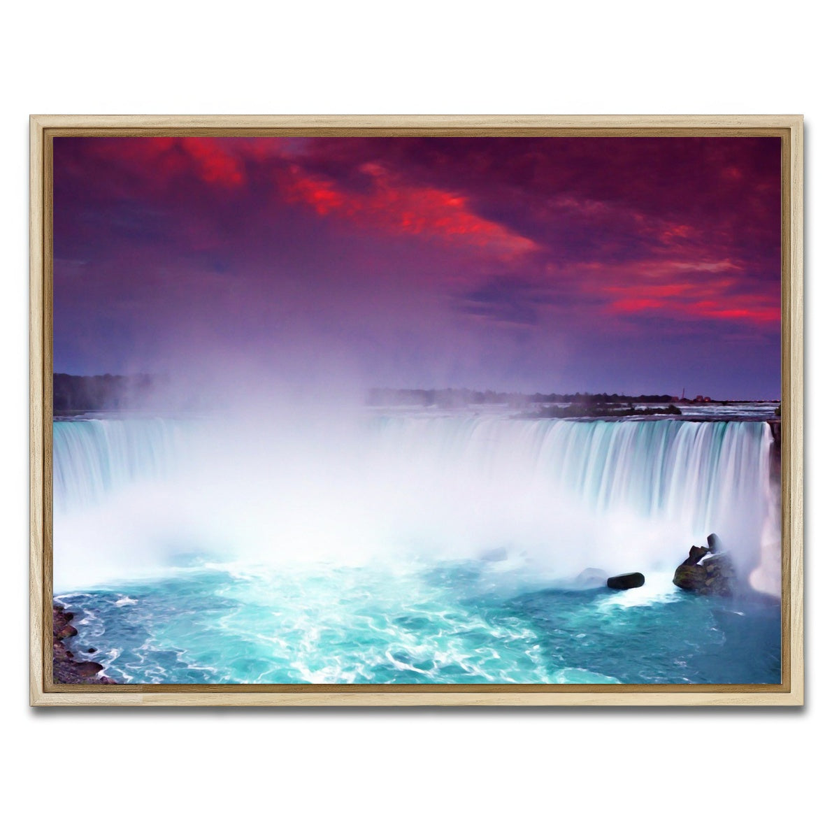 AUTO-MOCKUP WHITE | Niagara Falls | 1 Piece | Natural Framed Canvas | group=4x3