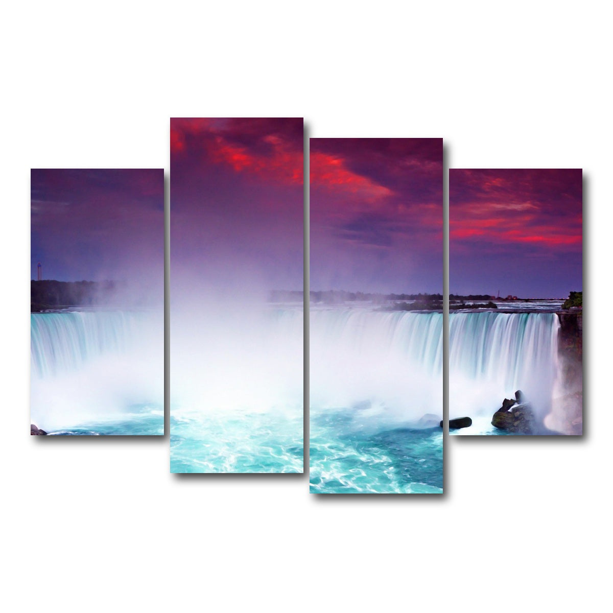 AUTO-MOCKUP WHITE | Niagara Falls | 4 Piece | Gallery Wrap Canvas | group=4_short