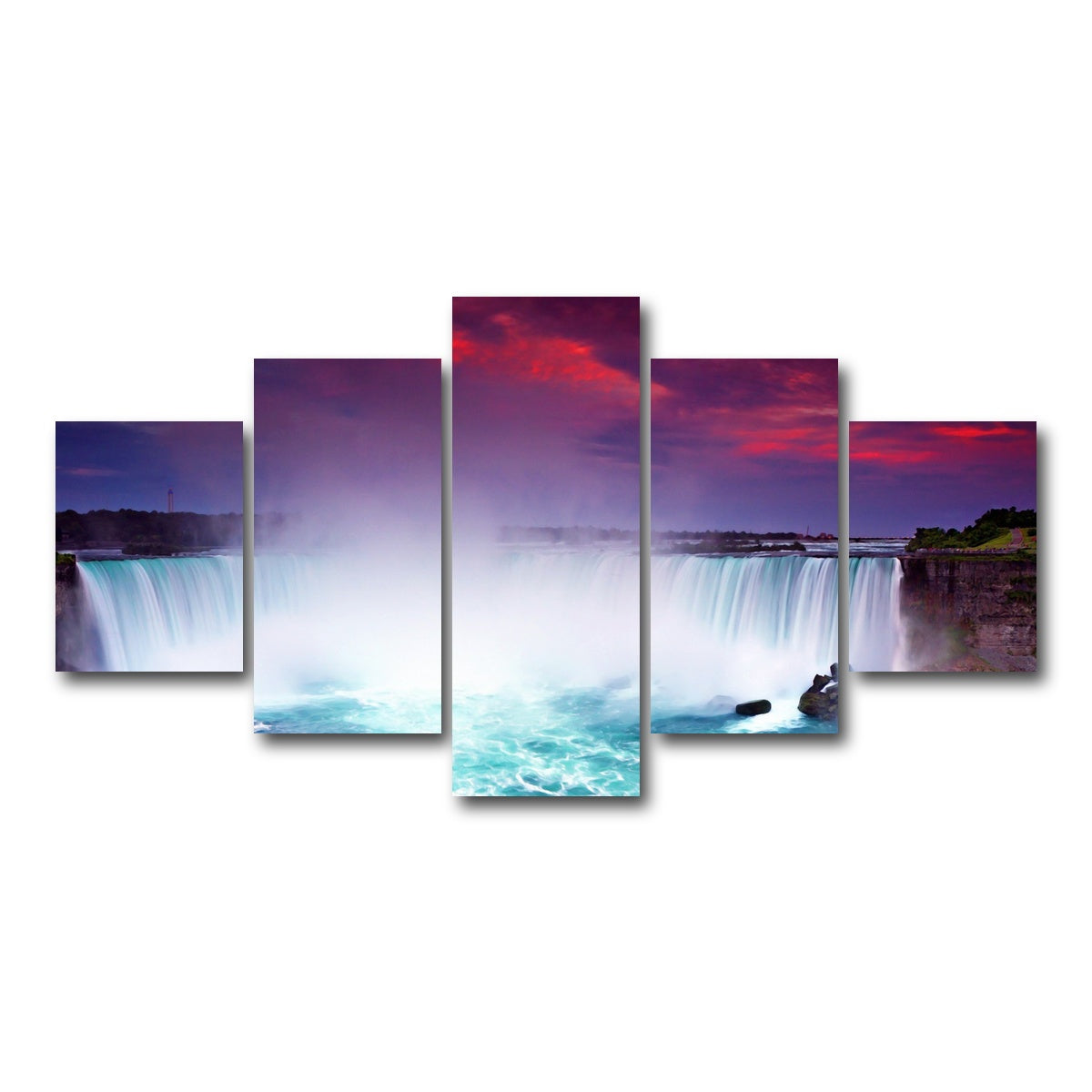 AUTO-MOCKUP WHITE | Niagara Falls | 5 Piece | Gallery Wrap Canvas | group=5_short