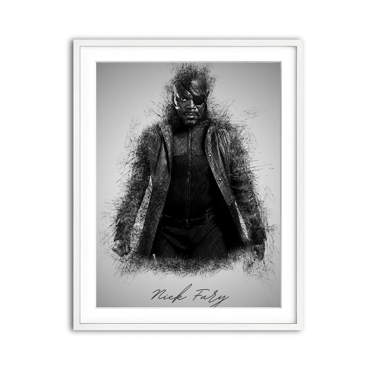 Framed Print 3x4 White