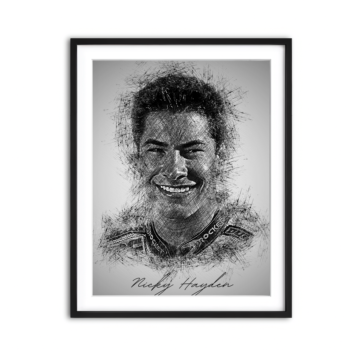 Framed Print 3x4 Black