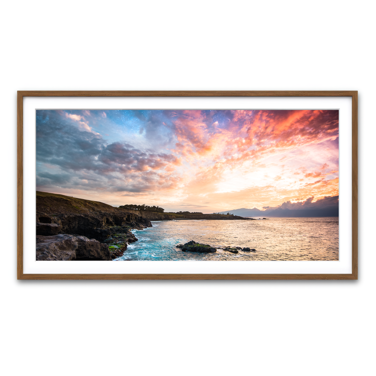 Framed Print 2x1 Walnut