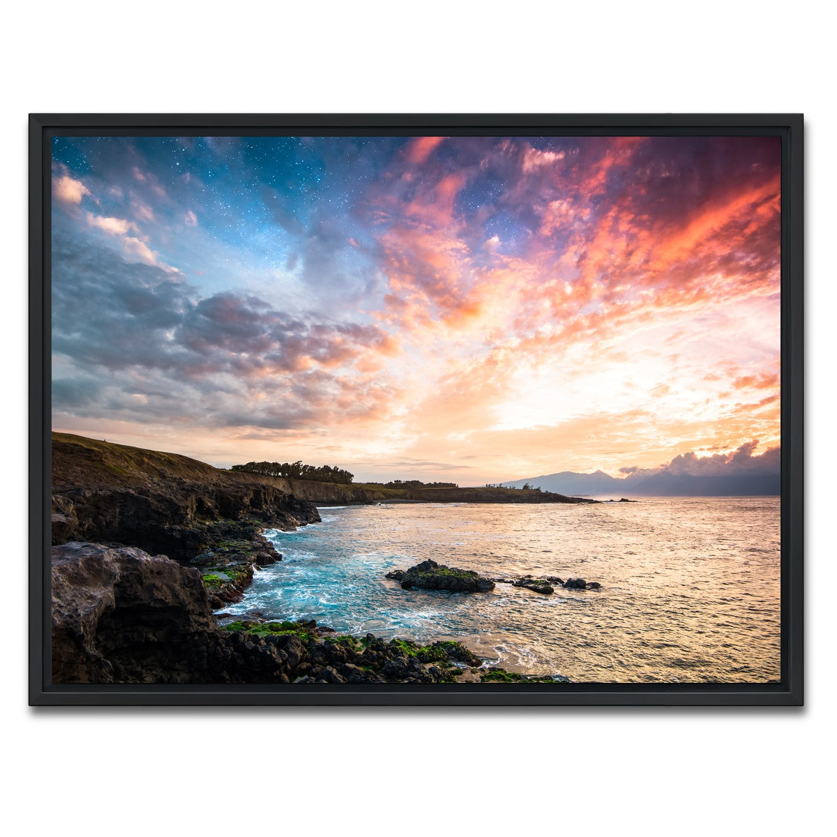 AUTO-MOCKUP WHITE | Night and Day | 1 Piece | Black Framed Canvas | group=4x3