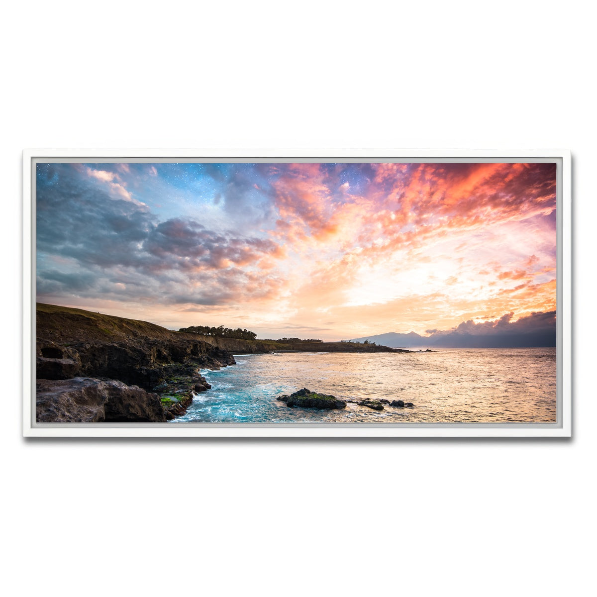 AUTO-MOCKUP WHITE | Night and Day | 1 Piece | White Framed Canvas | group=2x1
