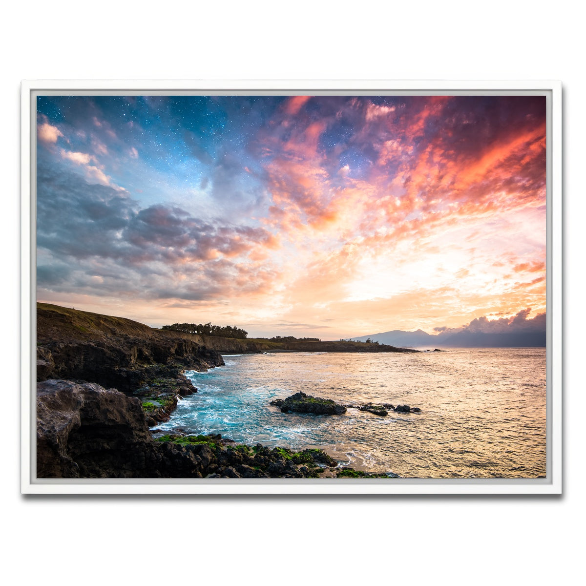 AUTO-MOCKUP WHITE | Night and Day | 1 Piece | White Framed Canvas | group=4x3
