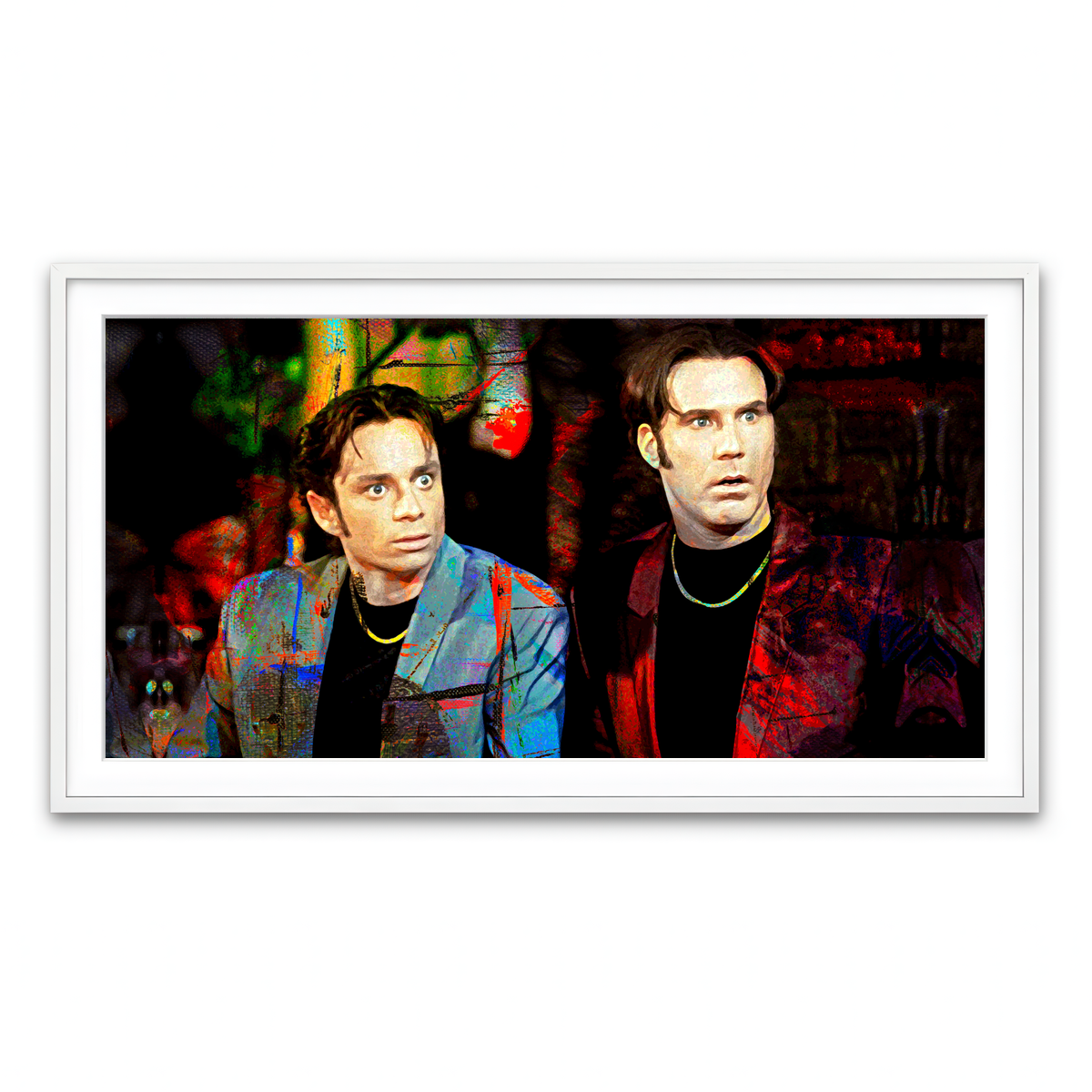 Framed Print 2x1 White