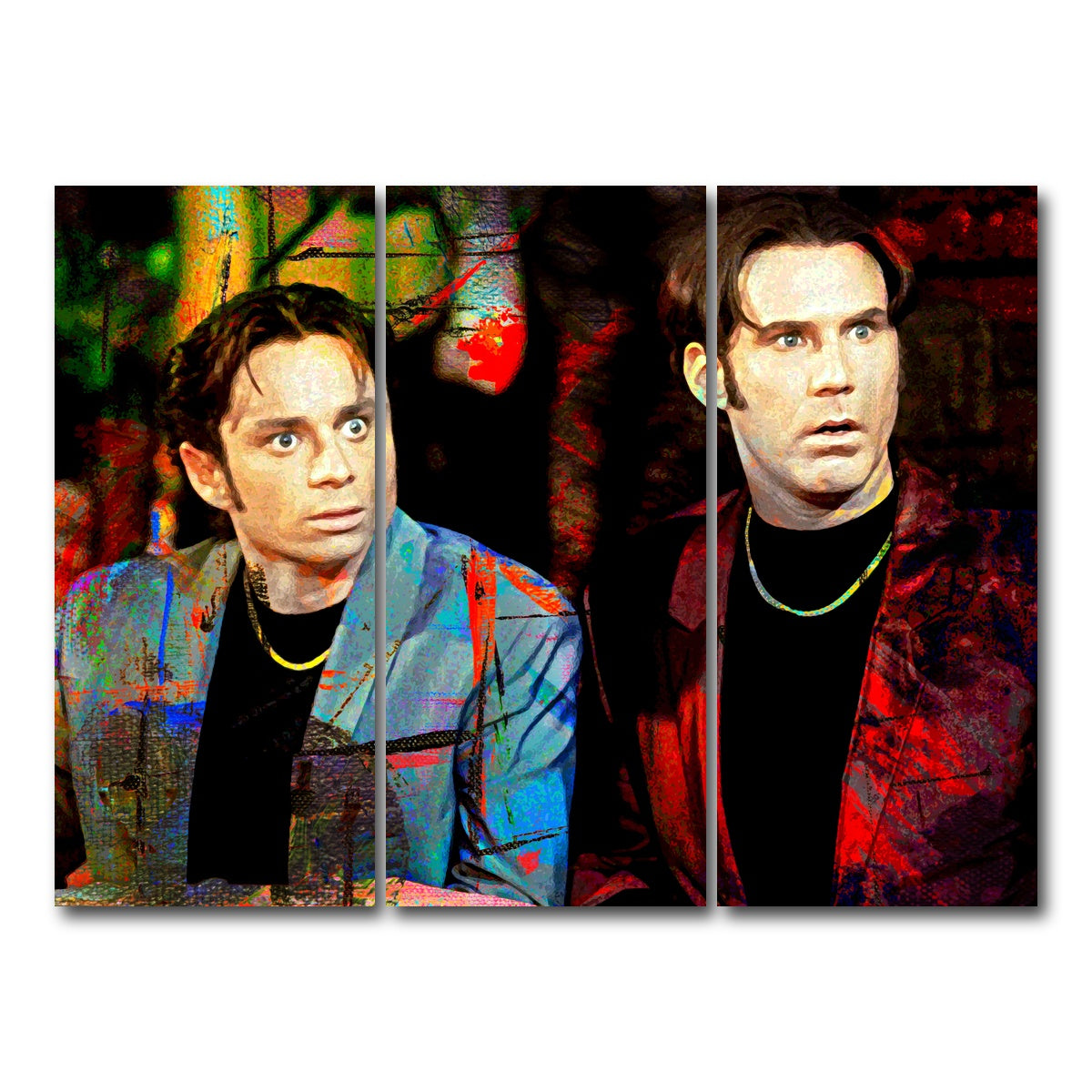 AUTO-MOCKUP WHITE | Night at the Roxbury | 3 Piece | Gallery Wrap Canvas | group=8x18