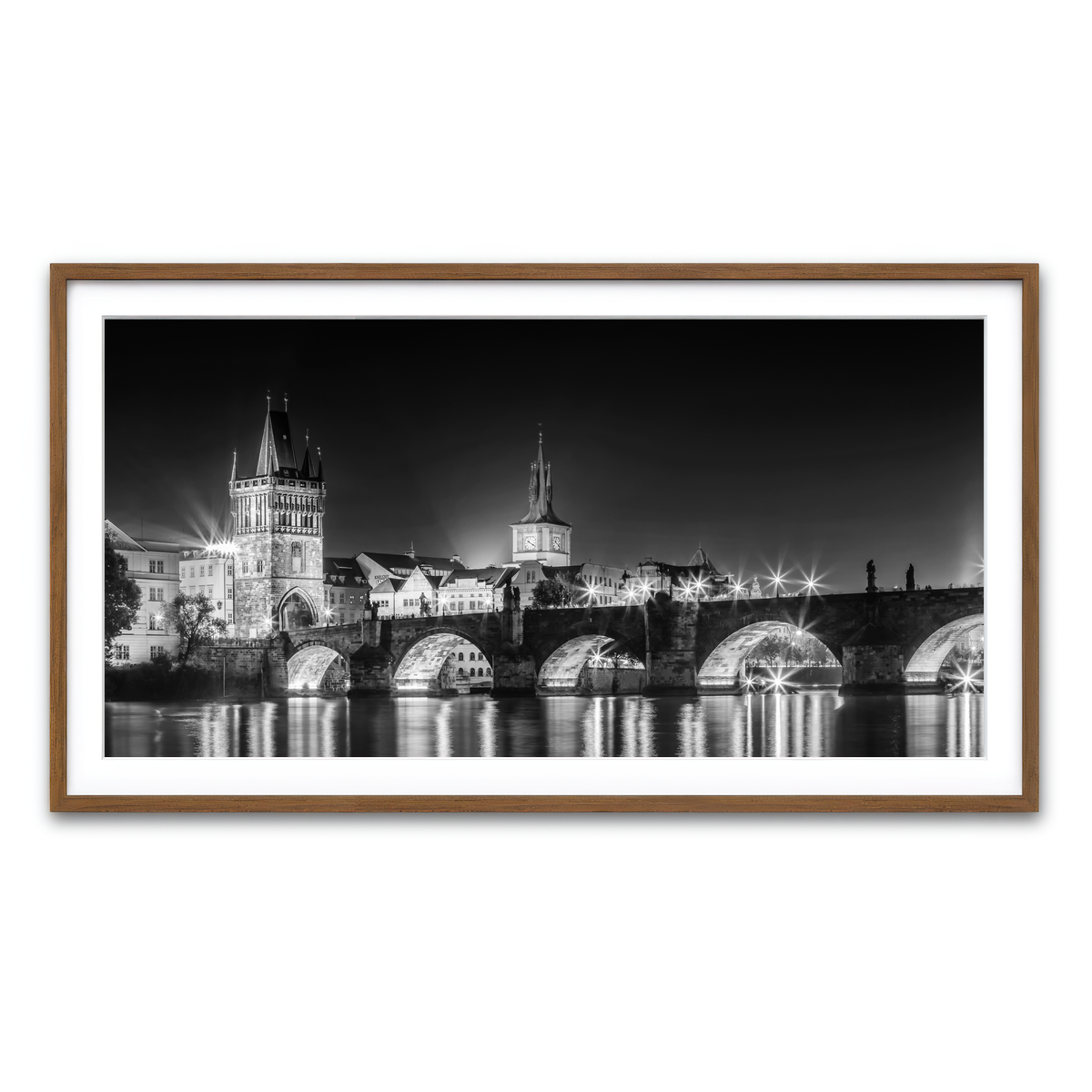 Framed Print 2x1 Walnut