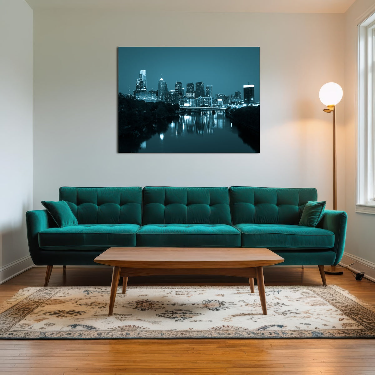 AUTO-MOCKUP ROOM | Night view Philadelphia