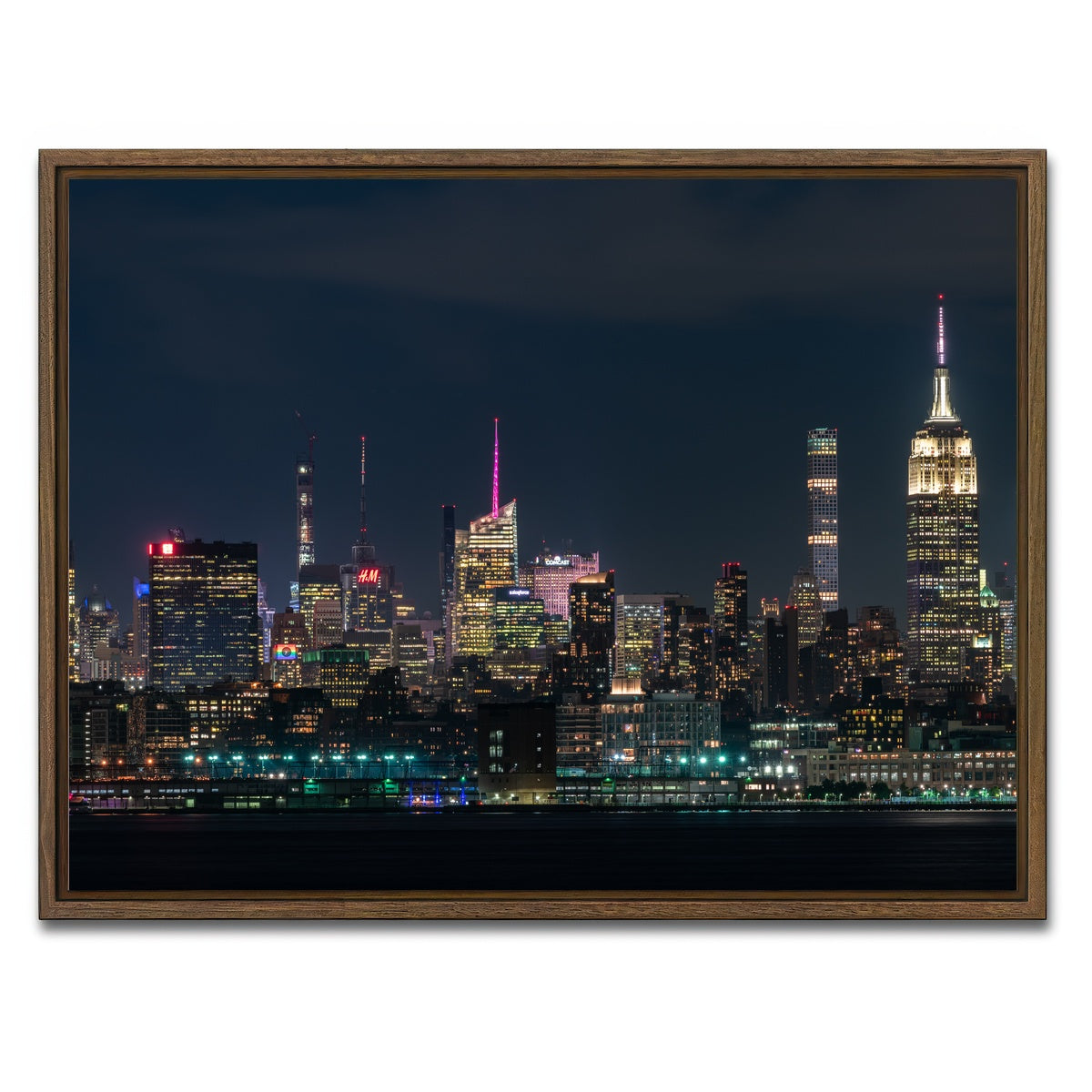 AUTO-MOCKUP WHITE | Nightlight | 1 Piece | Walnut Framed Canvas | group=4x3