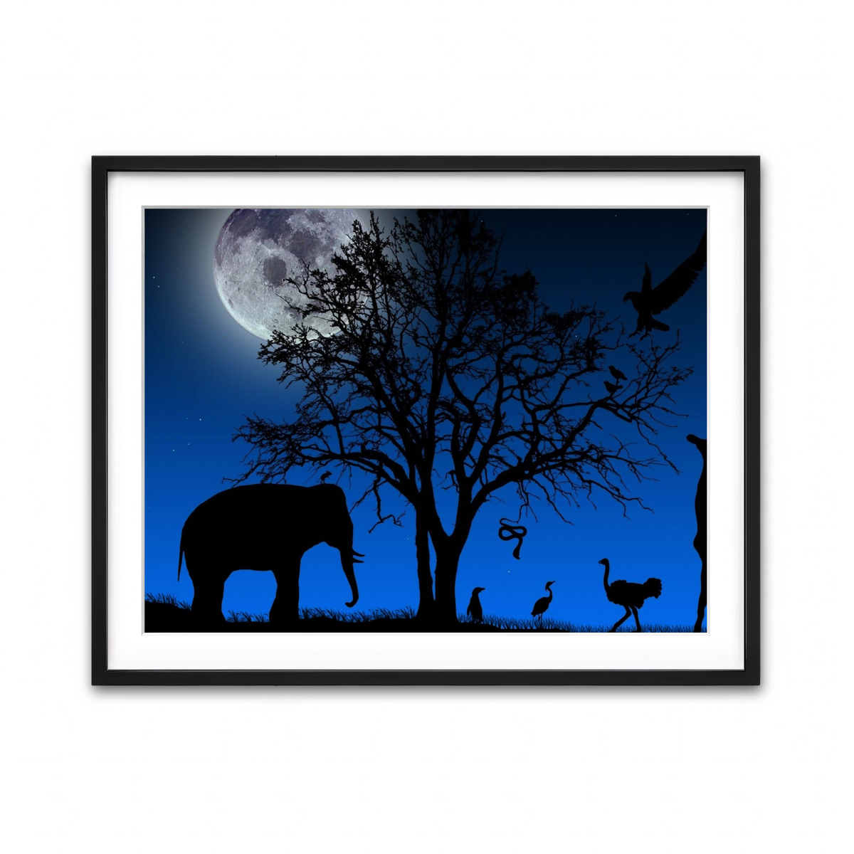 Framed Print 4x3 Black