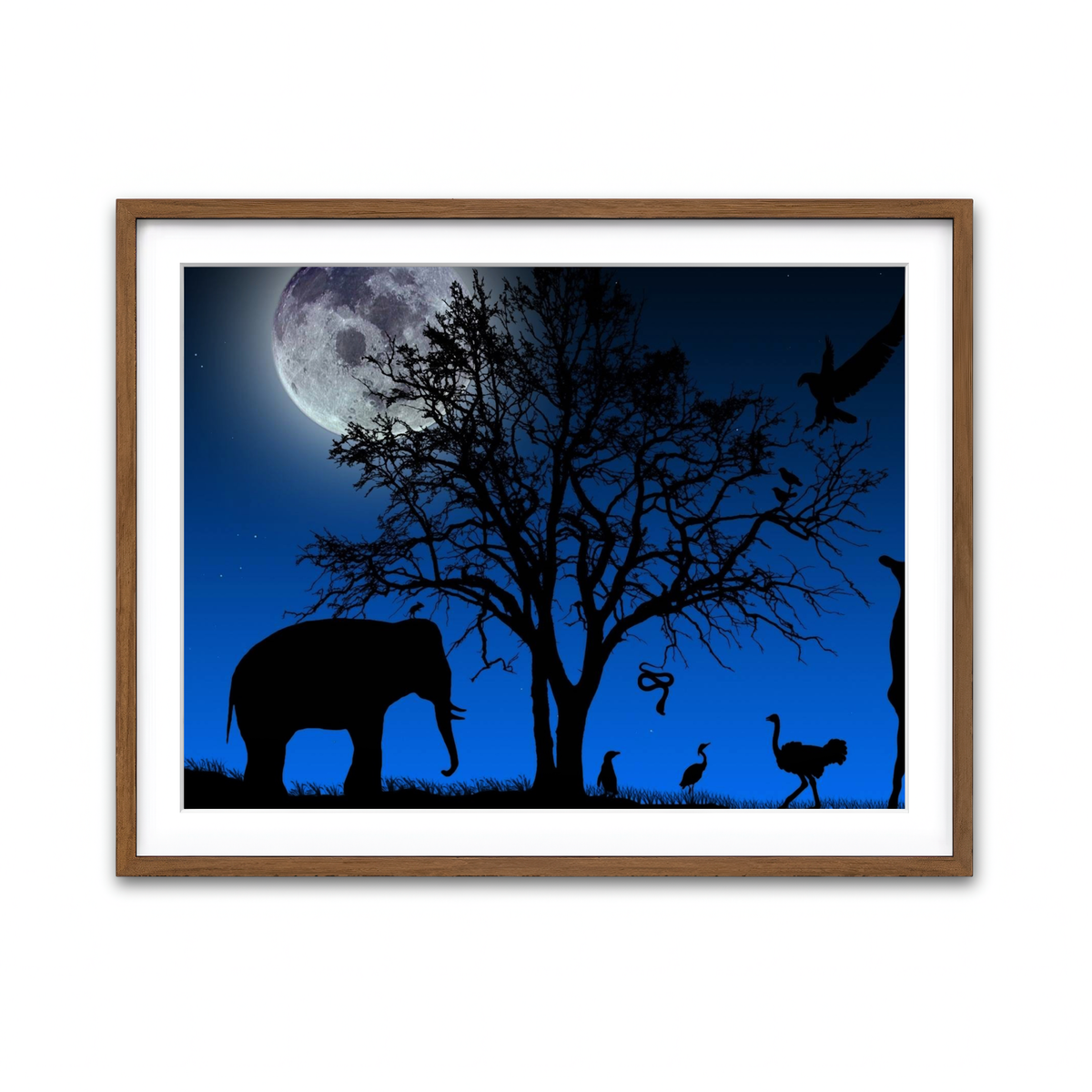 Framed Print 4x3 Walnut