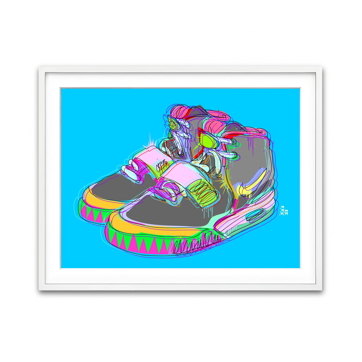 Framed Print 4x3 White