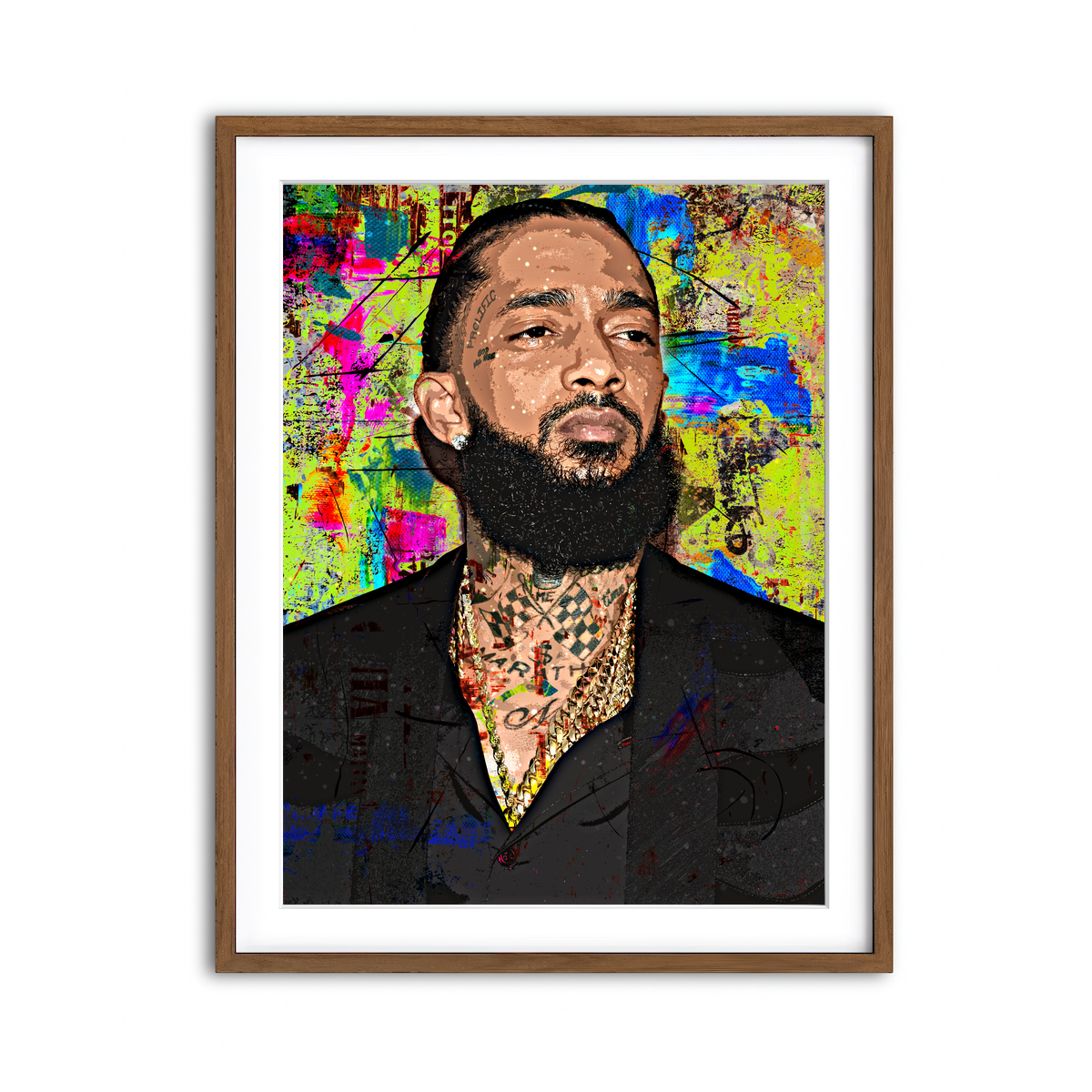 Framed Print 3x4 Walnut