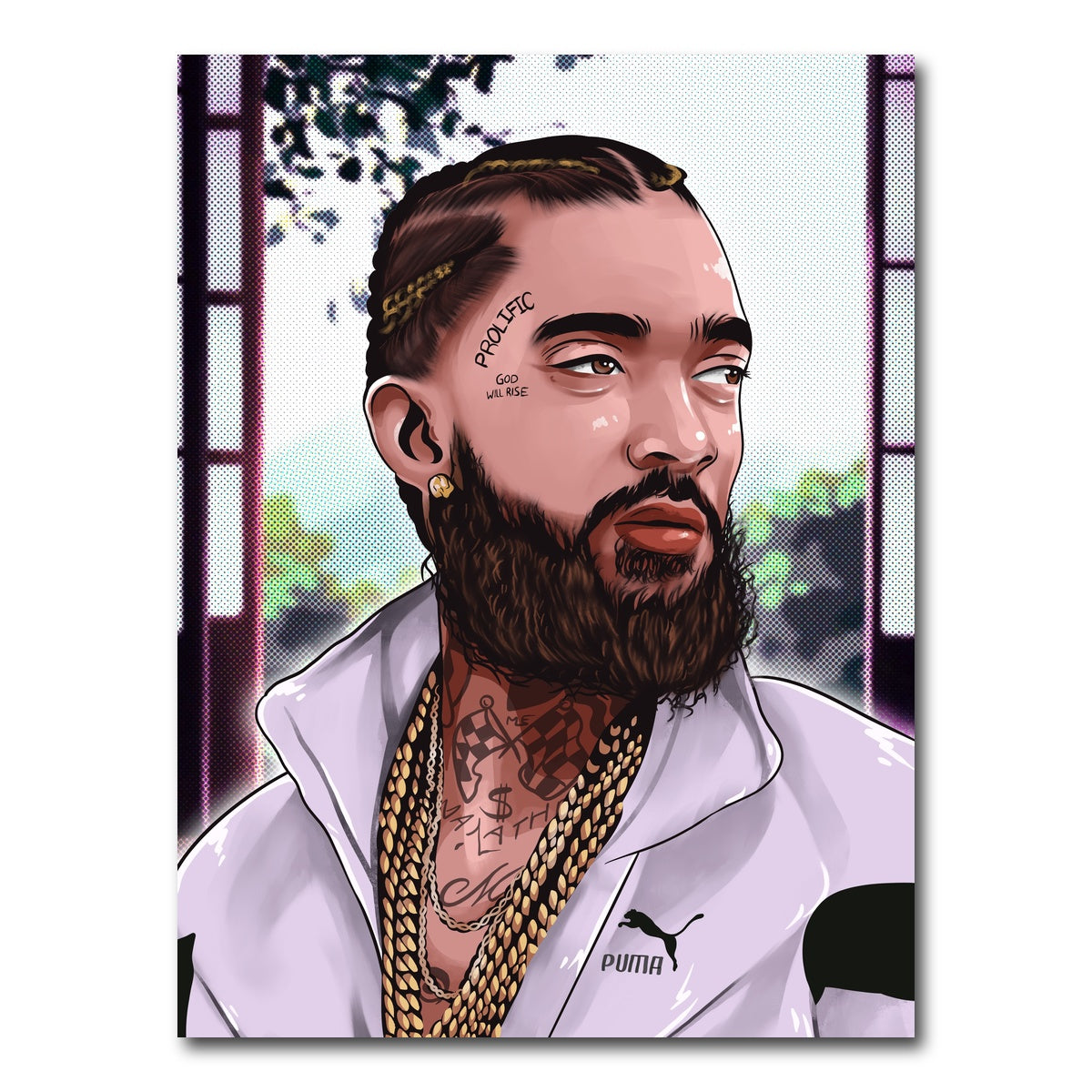 AUTO-MOCKUP WHITE | Nipsey | 1 Piece | Gallery Wrap Canvas | group=3x4
