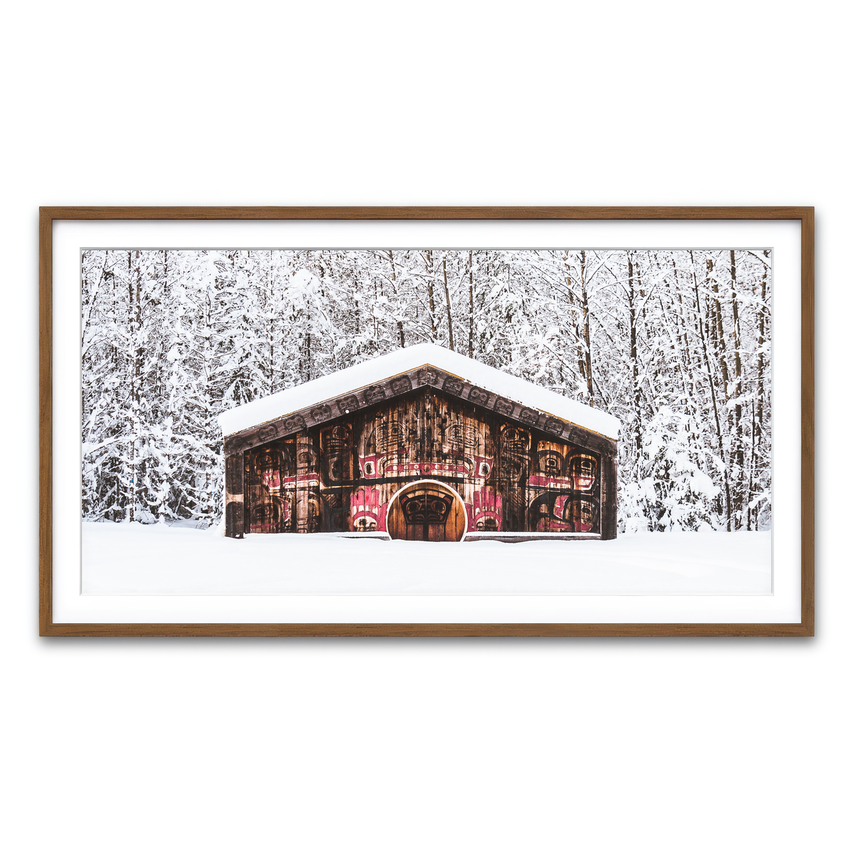 Framed Print 2x1 Walnut