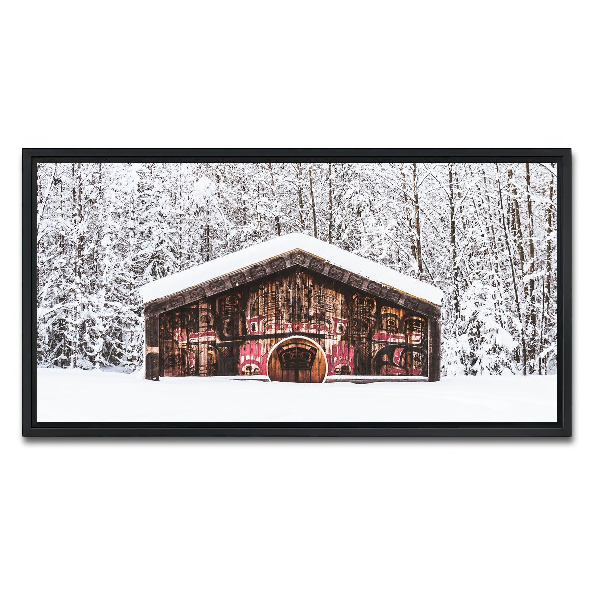 AUTO-MOCKUP WHITE | Nisga'a Memorial | 1 Piece | Black Framed Canvas | group=2x1