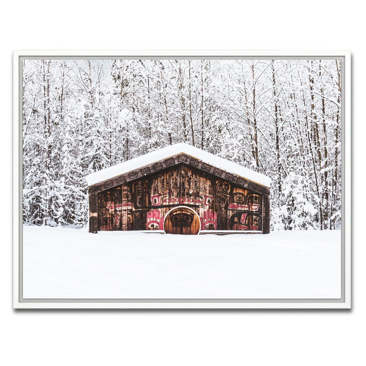 AUTO-MOCKUP WHITE | Nisga'a Memorial | 1 Piece | White Framed Canvas | group=4x3