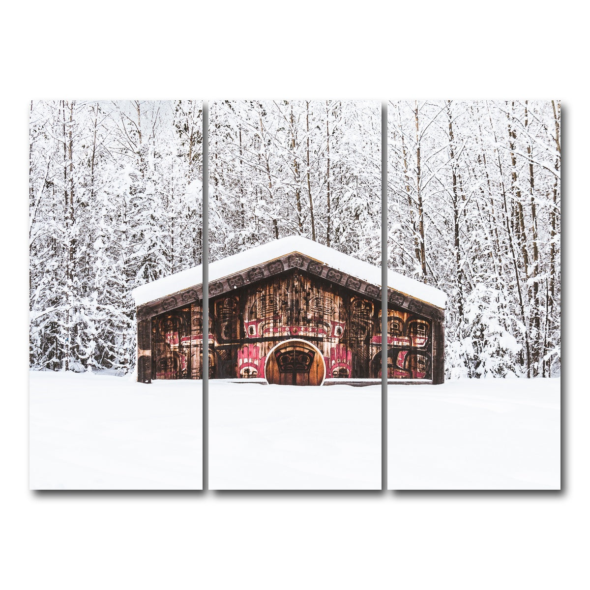 AUTO-MOCKUP WHITE | Nisga'a Memorial | 3 Piece | Gallery Wrap Canvas | group=8x18