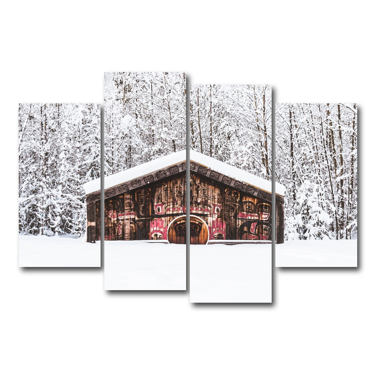 AUTO-MOCKUP WHITE | Nisga'a Memorial | 4 Piece | Gallery Wrap Canvas | group=4_short