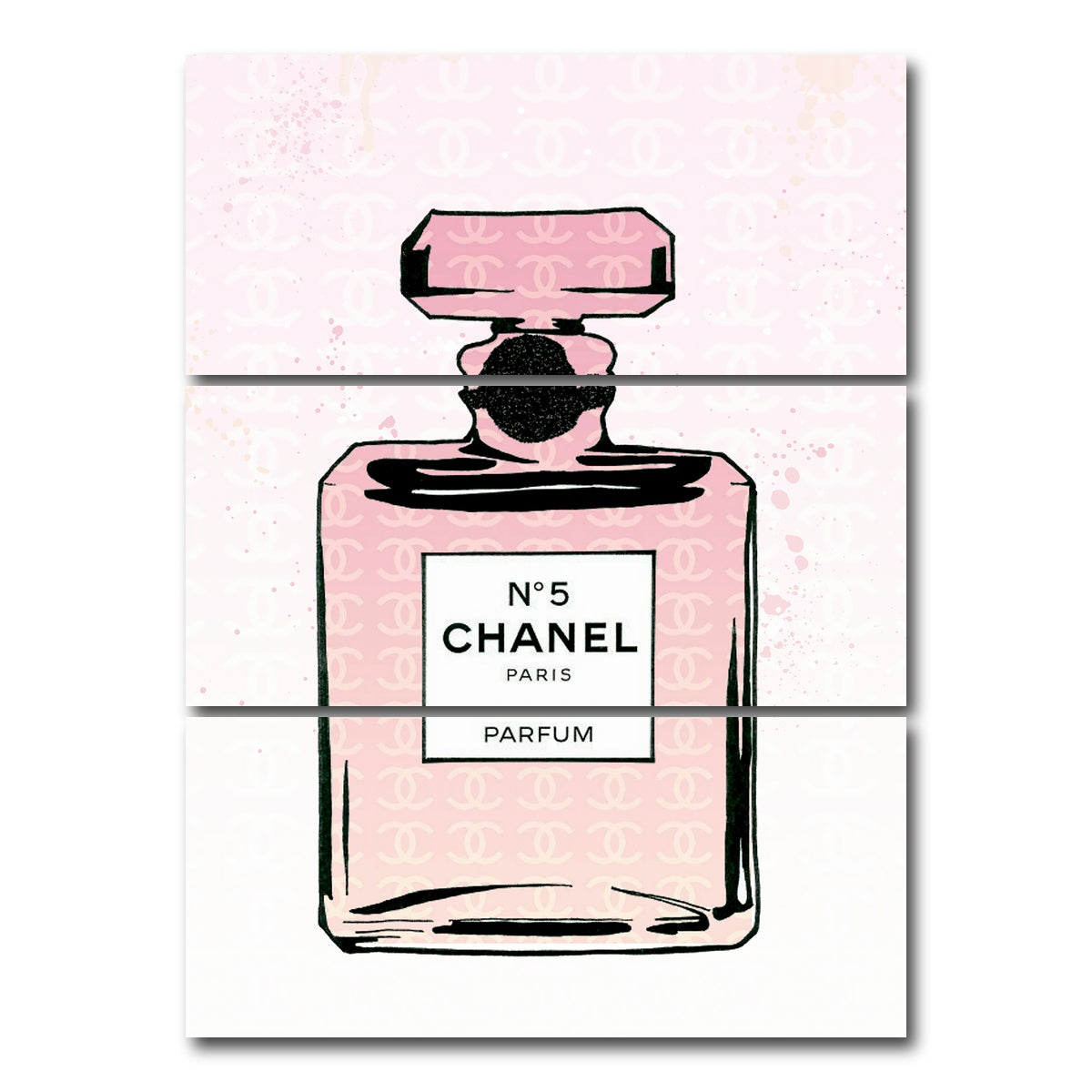 AUTO-MOCKUP WHITE | No.5 CC | 3 Piece | Gallery Wrap Canvas | group=8x18_stacked