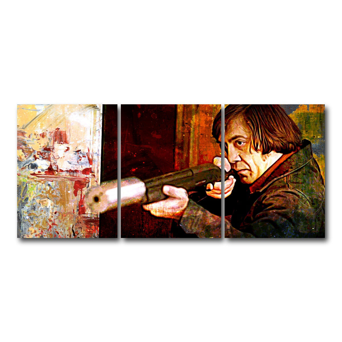 AUTO-MOCKUP WHITE | No Country For Old Men | 3 Piece | Gallery Wrap Canvas | group=18x24