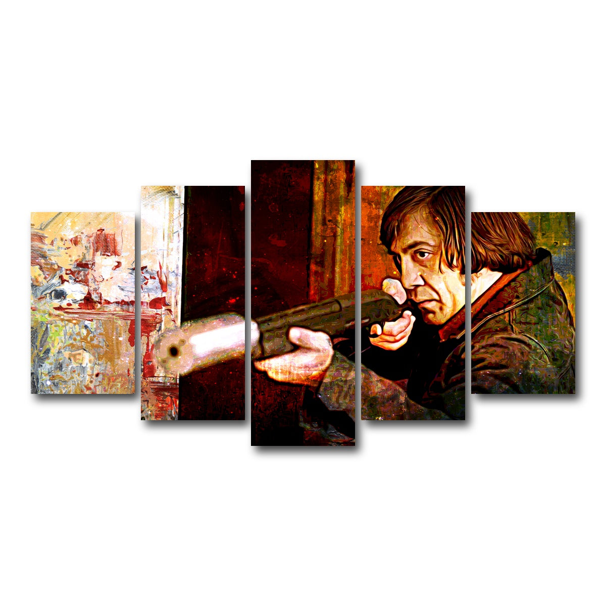 AUTO-MOCKUP WHITE | No Country For Old Men | 5 Piece | Gallery Wrap Canvas | group=5_normal