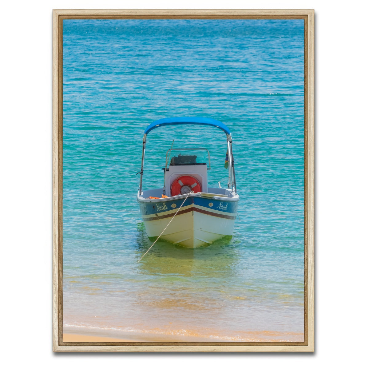 AUTO-MOCKUP WHITE | Noah the boat | 1 Piece | Natural Framed Canvas | group=3x4