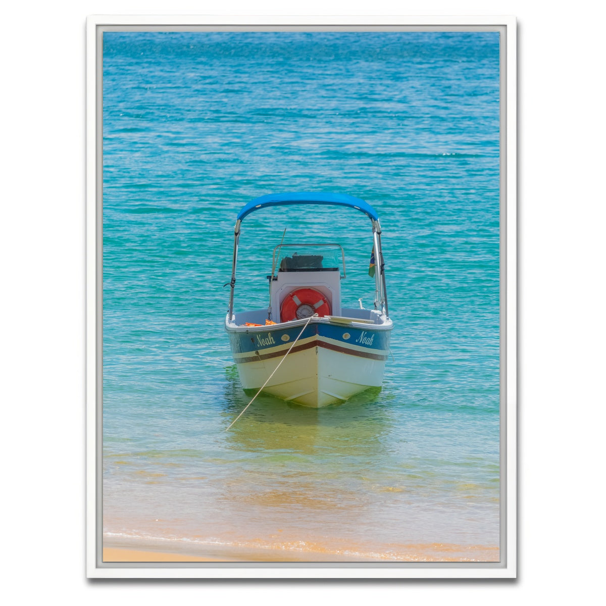 AUTO-MOCKUP WHITE | Noah the boat | 1 Piece | White Framed Canvas | group=3x4