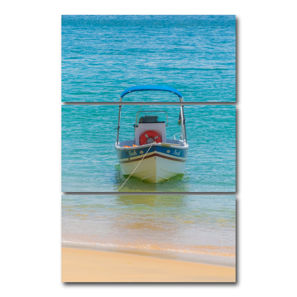AUTO-MOCKUP WHITE | Noah the boat | 3 Piece | Gallery Wrap Canvas | group=12x24_stacked