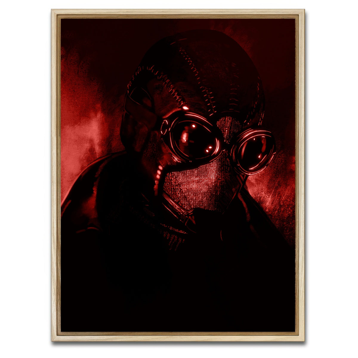 AUTO-MOCKUP WHITE | Noir In Red | 1 Piece | Natural Framed Canvas | group=3x4