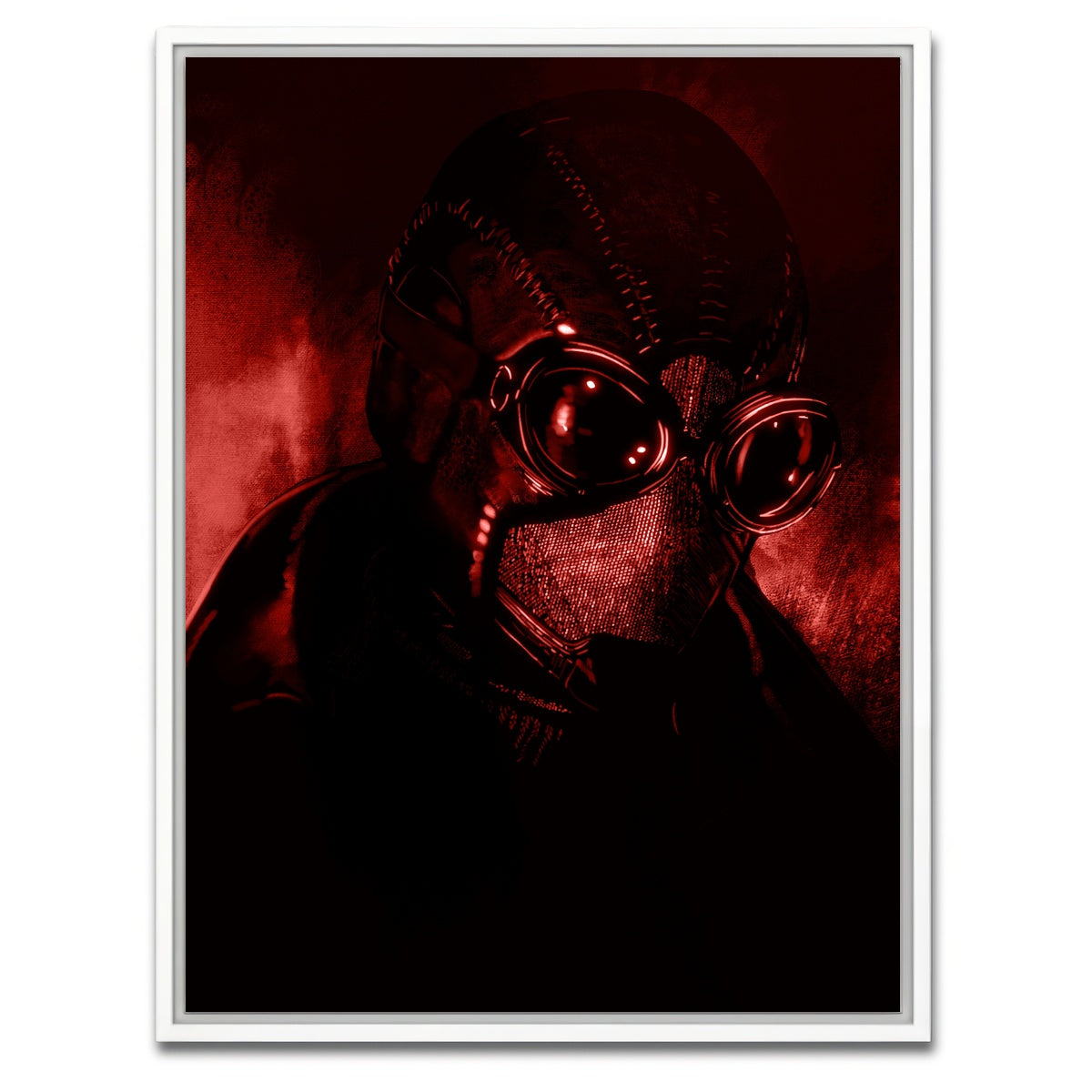 AUTO-MOCKUP WHITE | Noir In Red | 1 Piece | White Framed Canvas | group=3x4