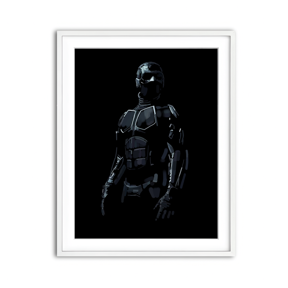 Framed Print 3x4 White