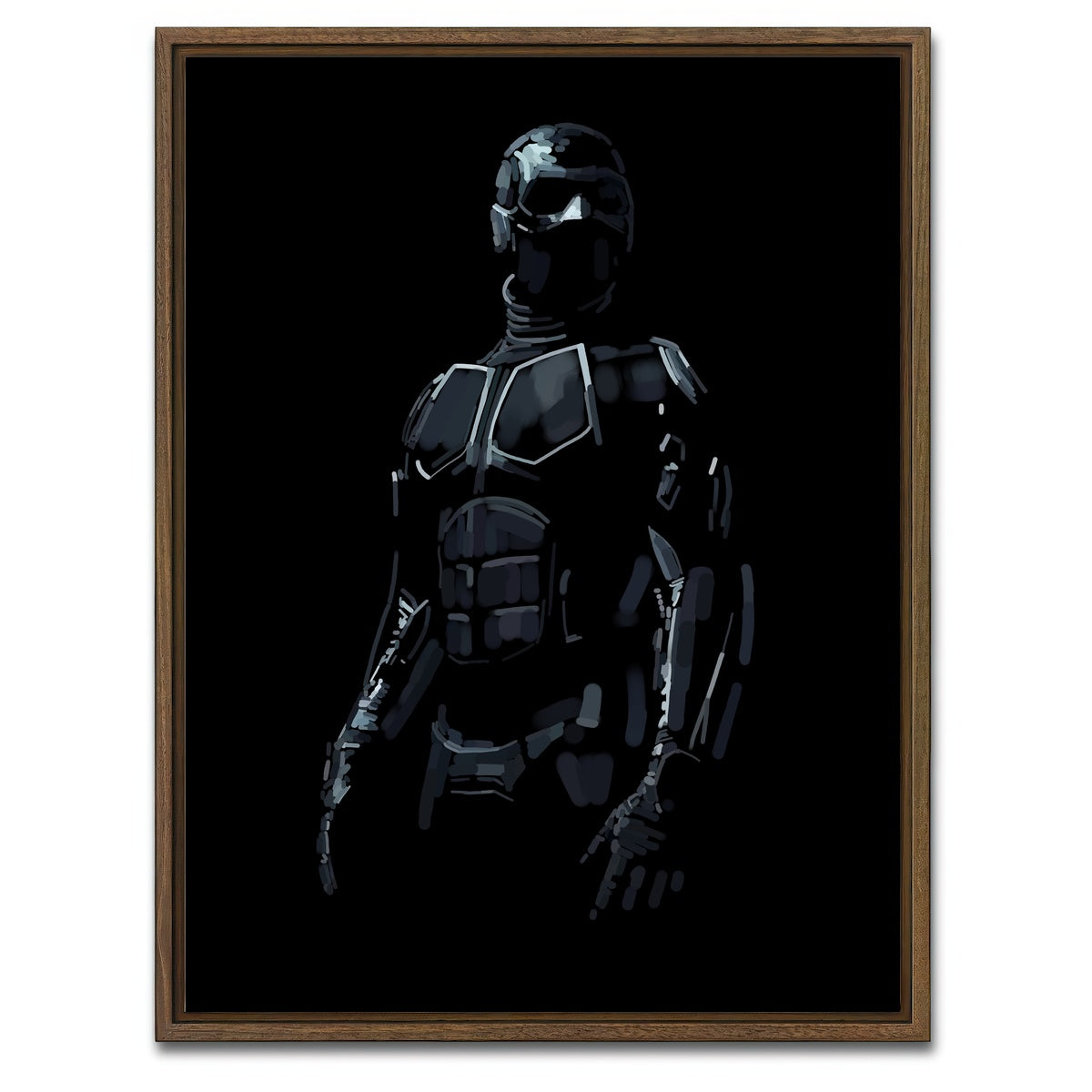 AUTO-MOCKUP WHITE | Noir | 1 Piece | Walnut Framed Canvas | group=3x4