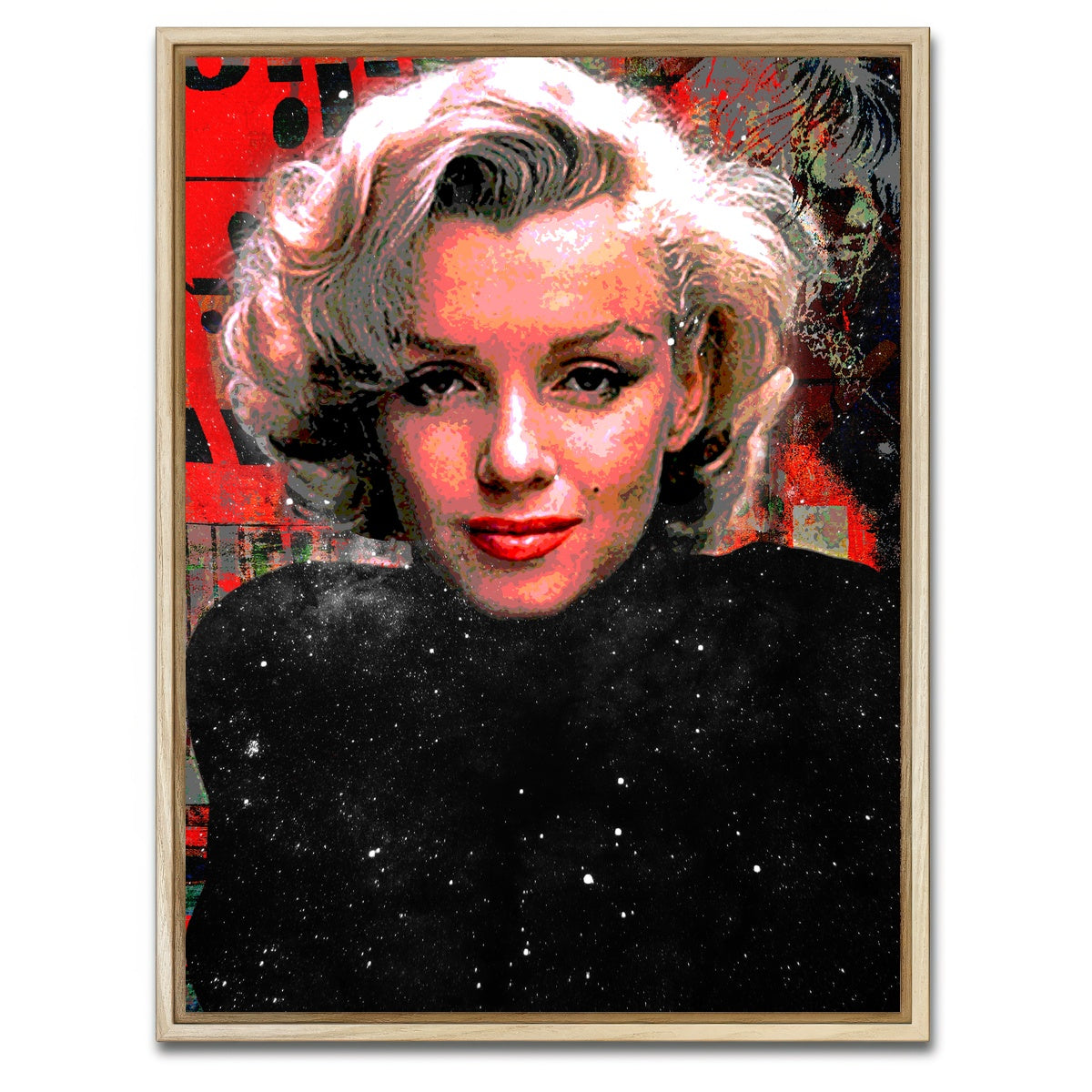 AUTO-MOCKUP WHITE | Norma Jeane Turtleneck | 1 Piece | Natural Framed Canvas | group=3x4
