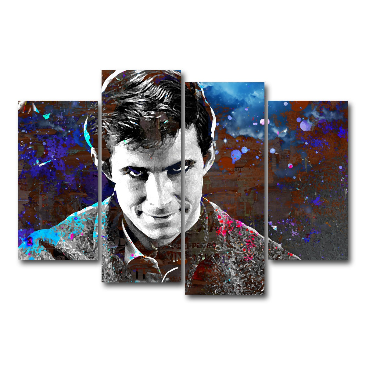 AUTO-MOCKUP WHITE | Norman Bates | 4 Piece | Gallery Wrap Canvas | group=4_short