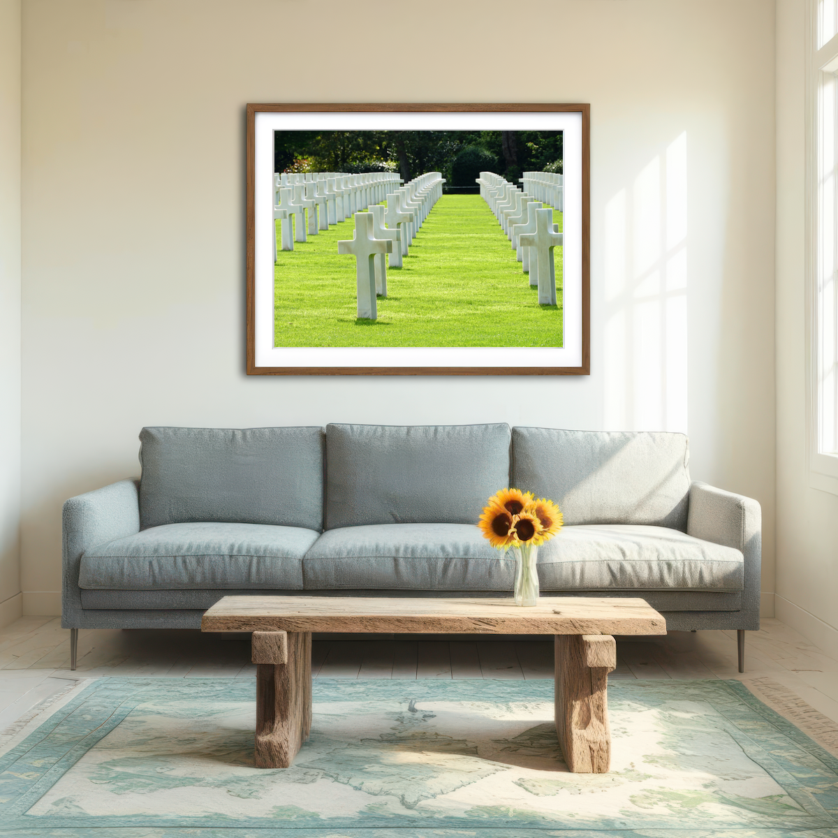 AUTO-MOCKUP ROOM | Normandy American Military Cemetery Wall Art