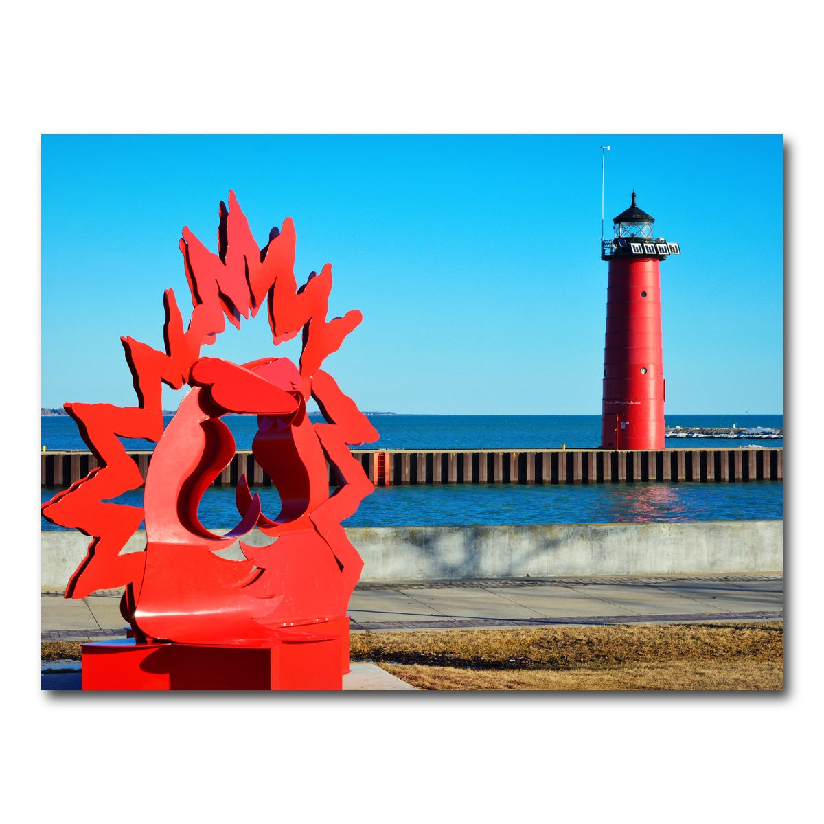 AUTO-MOCKUP WHITE | North Pier Lighthouse | 1 Piece | Gallery Wrap Canvas | group=4x3