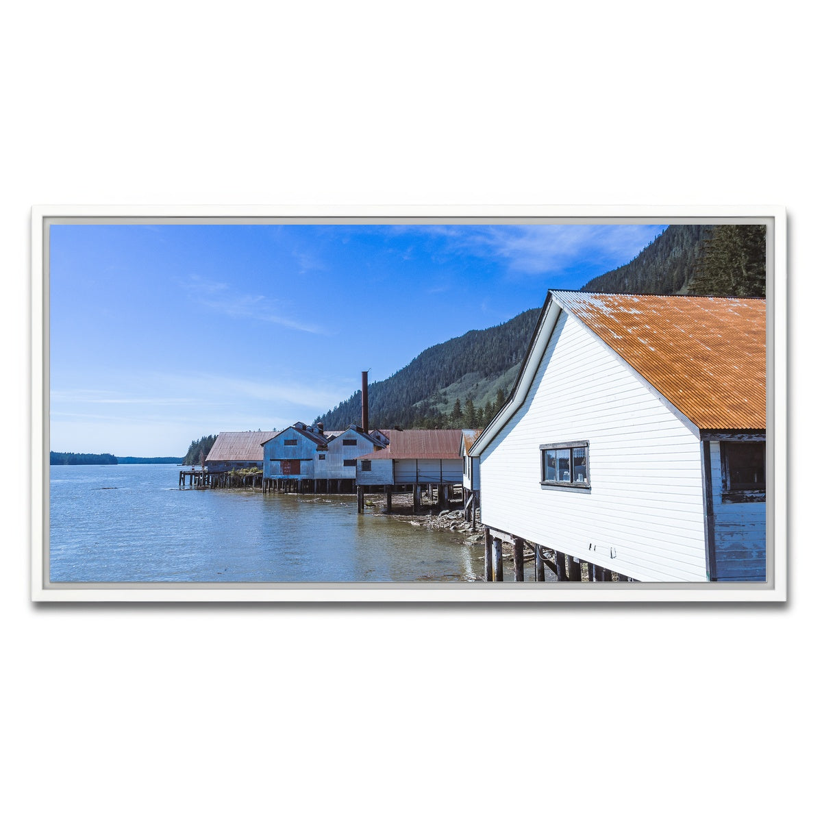 AUTO-MOCKUP WHITE | Northern BC Cannary | 1 Piece | White Framed Canvas | group=2x1