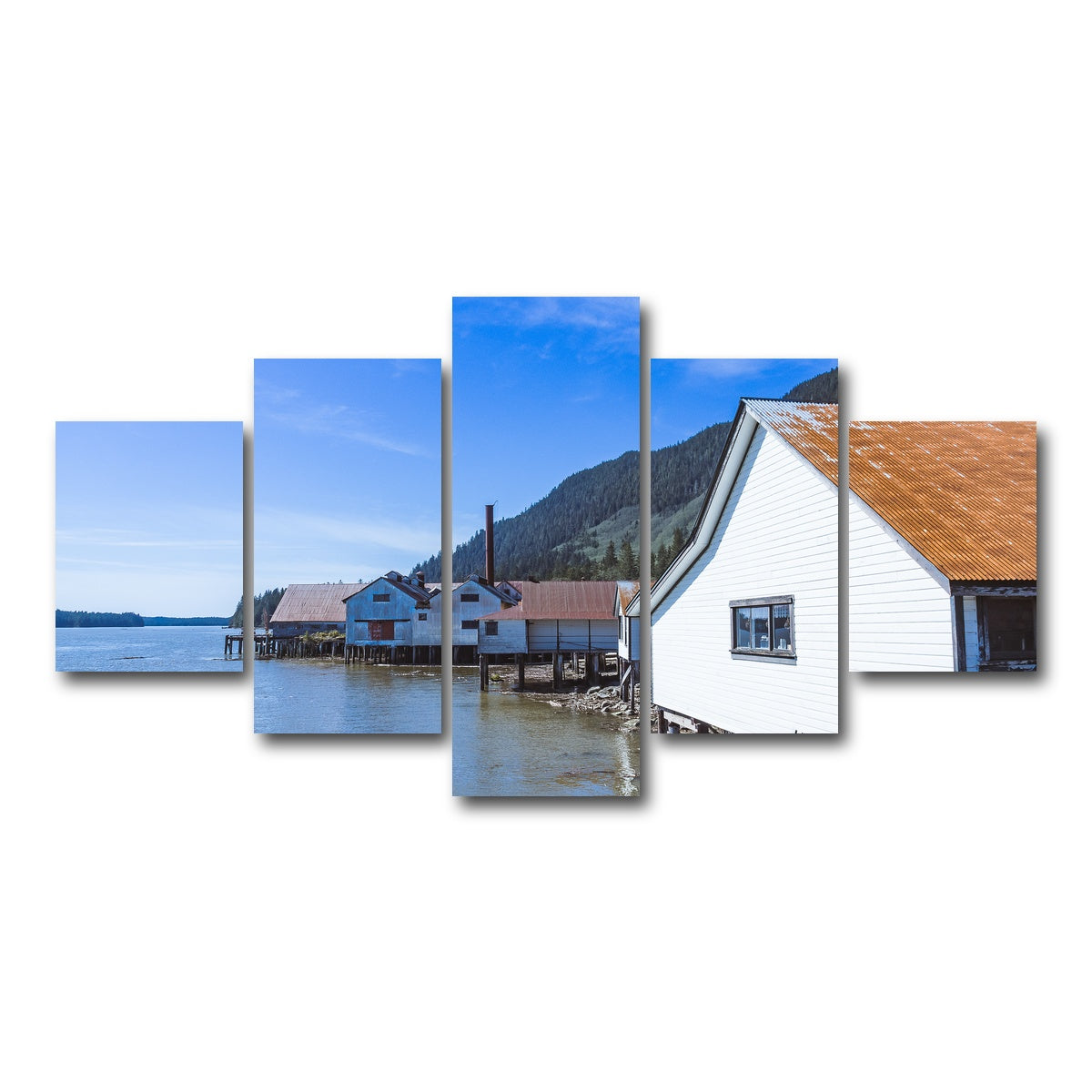 AUTO-MOCKUP WHITE | Northern BC Cannary | 5 Piece | Gallery Wrap Canvas | group=5_short