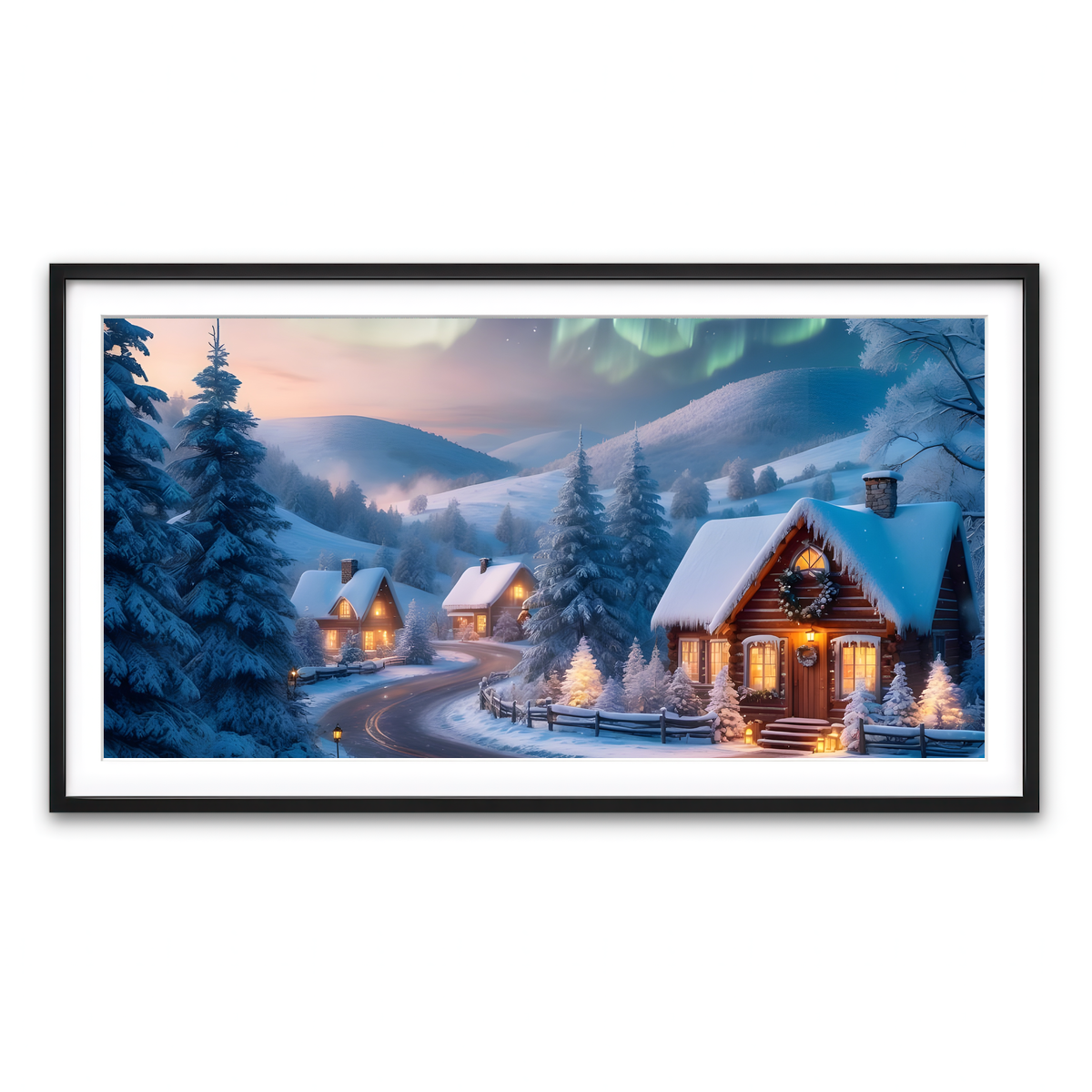Framed Print 2x1 Black
